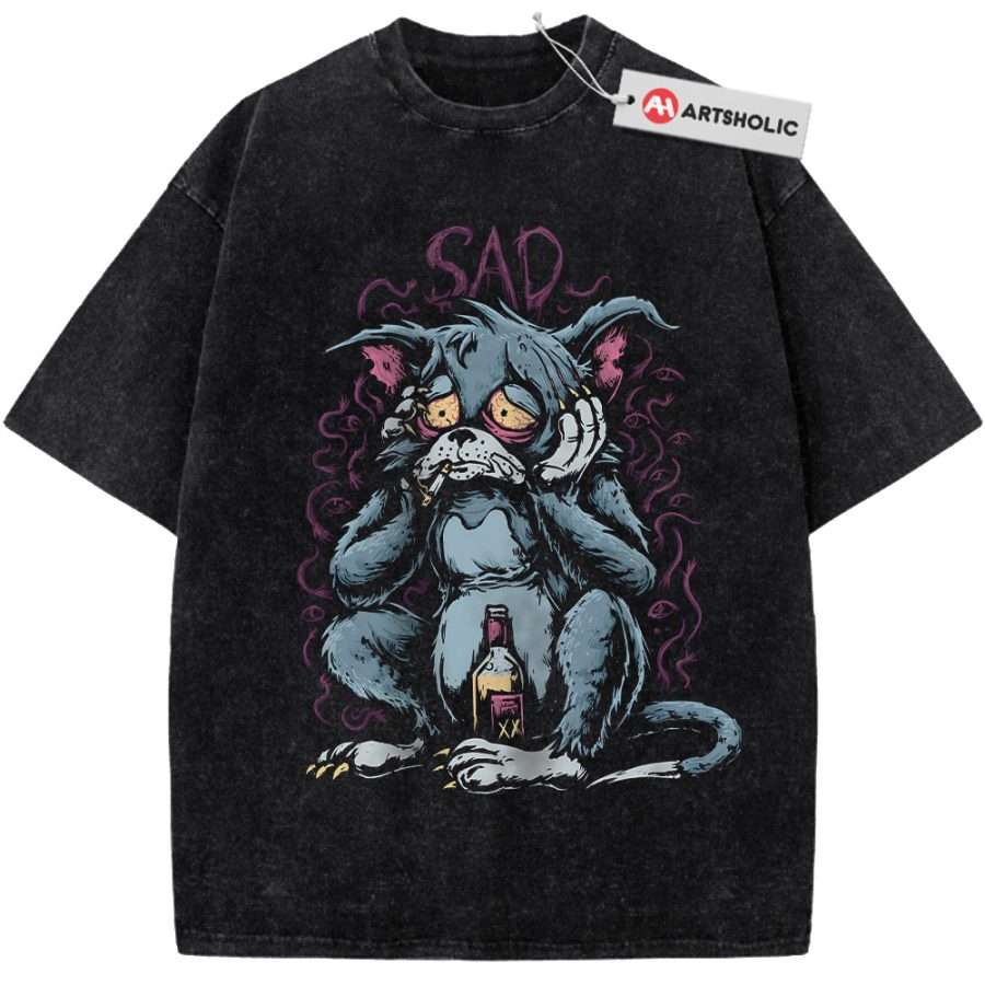 Alternative view of Tom and Jerry Shirt, Animated Shirt, Vintage Tee