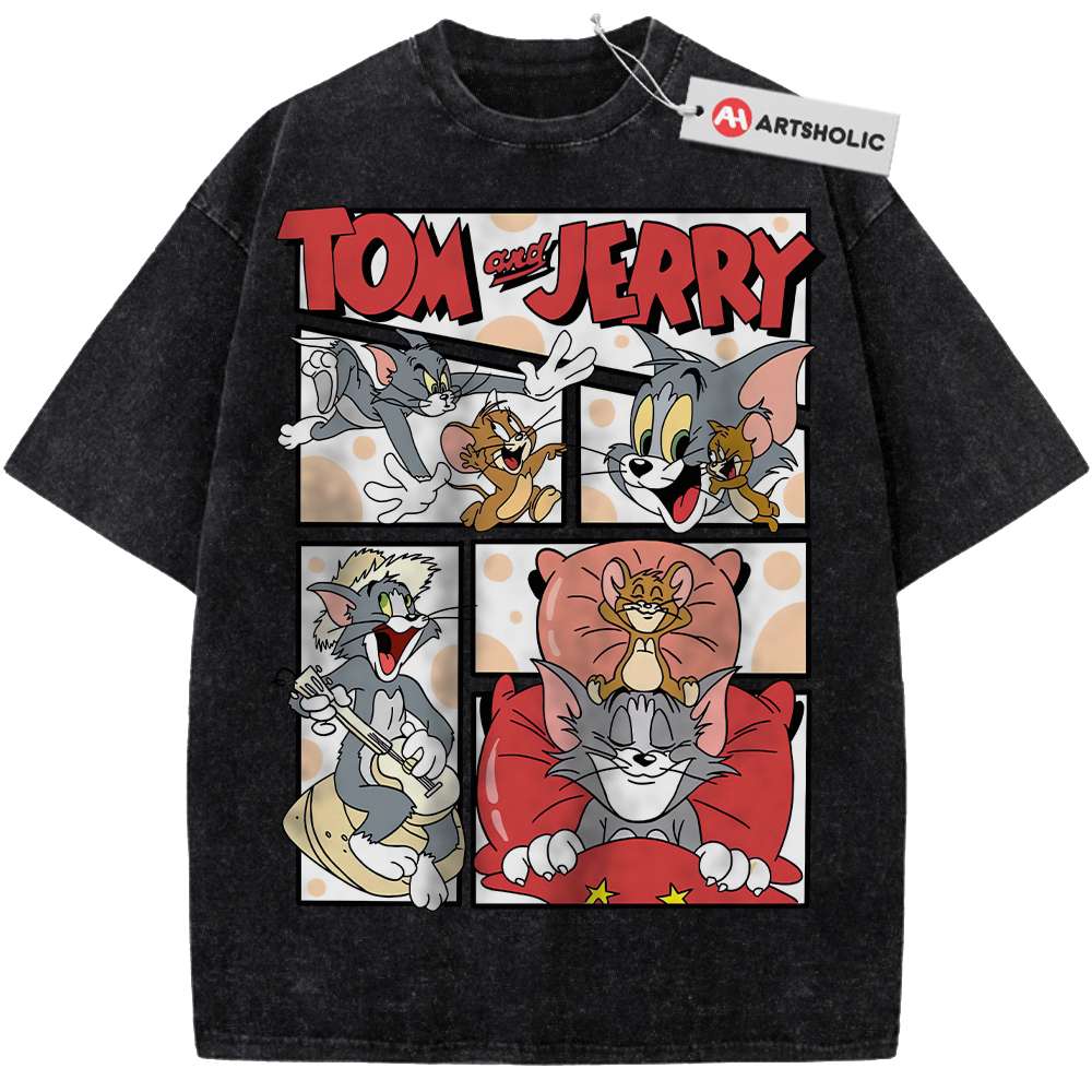 Alternative view of Tom and Jerry Shirt, Animated Shirt, Vintage Tee