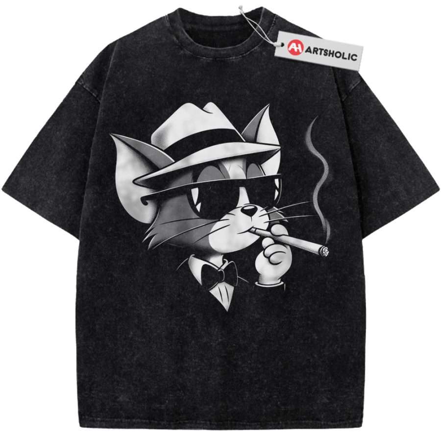 Alternative view of Tom and Jerry Shirt, Cartoon Shirt, Vintage T-Shirt