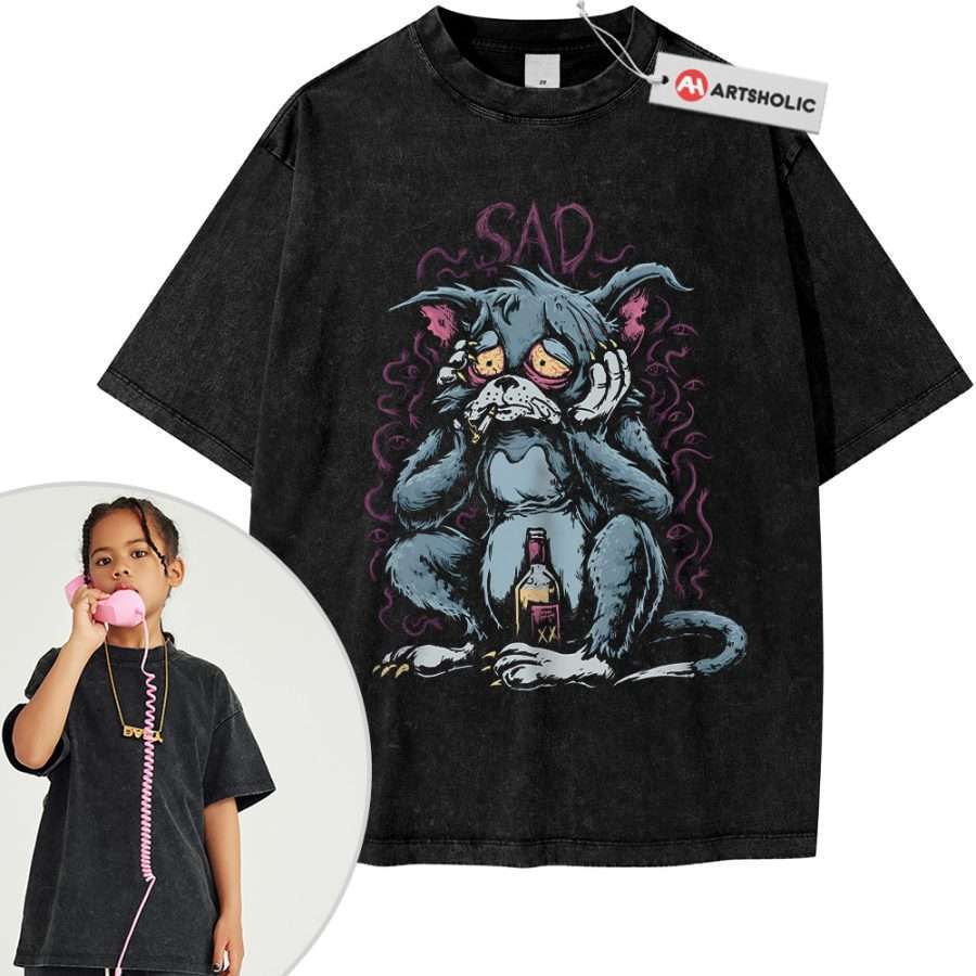 Alternative view of Tom and Jerry Shirt For Kids, Animated Shirt For Kids, Vintage Tee For Kids