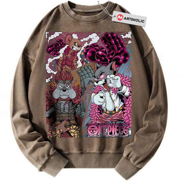 Alternative view of Tom and Jerry Sweatshirt, Animated Sweatshirt, Vintage Sweatshirt