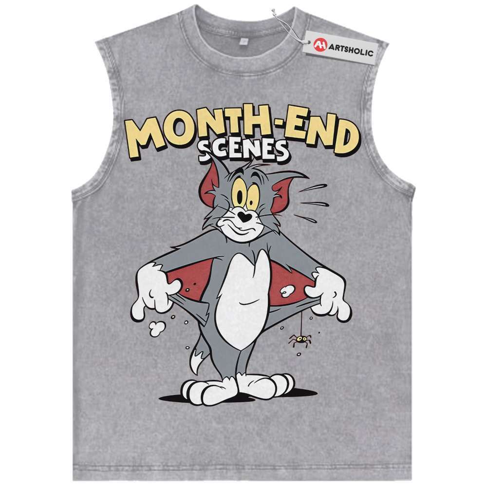 Tom and Jerry Tank Top, Animated Tank Top, Vintage Tank Top