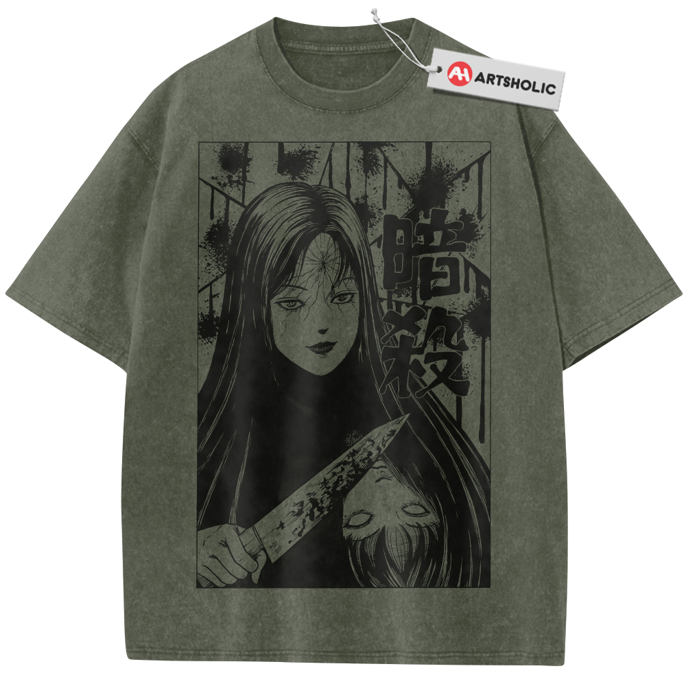 Alternative view of Tomie Kawakami Shirt, Junji Ito Shirt, Horror Anime Shirt, Vintage T-Shirt
