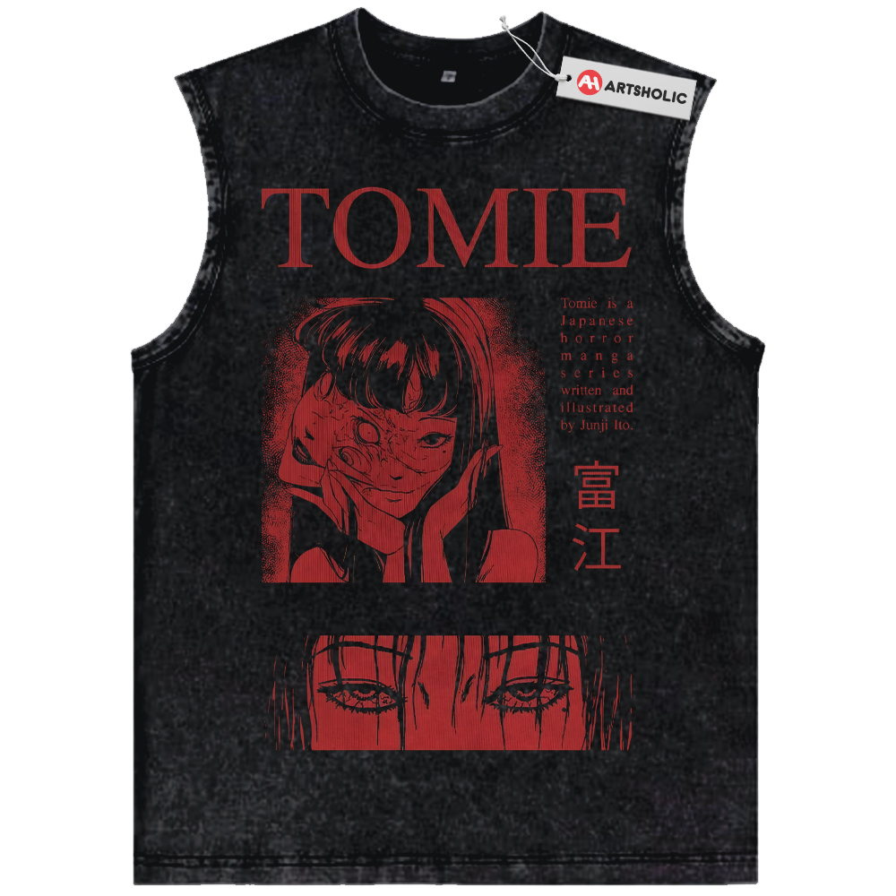 Tomie Kawakami Tank Top, Junji Ito Tank Top, Halloween Tank Top, Horror Tank Top, Anime Tank Top, Vintage Tank Top