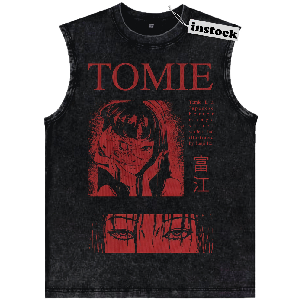 Tomie Kawakami Tank Top, Junji Ito Tank Top, Halloween Tank Top, Horror Tank Top, Anime Tank Top, Vintage Tank Top