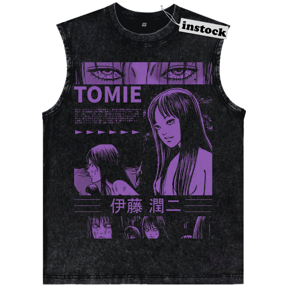 Tomie Kawakami Tank Top, Junji Ito Tank Top, Halloween Tank Top, Horror Tank Top, Anime Tank Top, Vintage Tank Top