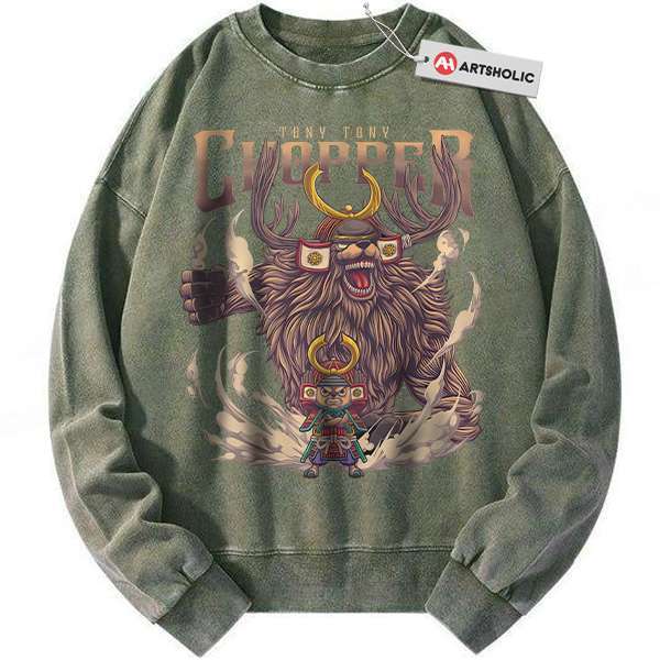 Alternative view of Tony Tony Chopper Sweatshirt, One Piece Sweatshirt, Anime Sweatshirt, Vintage Sweater