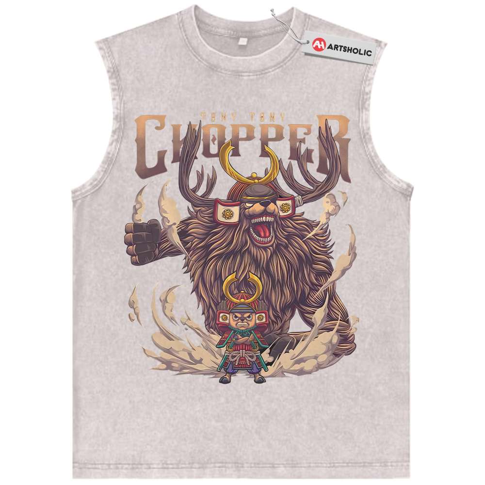 Alternative view of Tony Tony Chopper Tank Top, One Piece Tank Top, Anime Tank Top, Vintage Tank Top