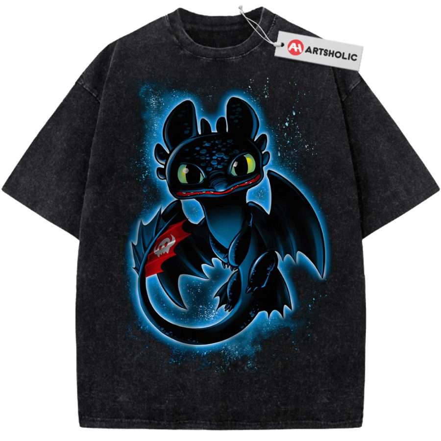 Alternative view of Toothless Shirt, How to Train Your Dragon Shirt, Animated Shirt, Vintage T-Shirt