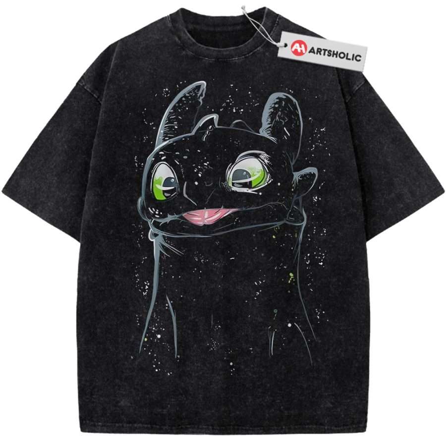 Alternative view of Toothless Shirt, How to Train Your Dragon Shirt, Animated Shirt, Vintage Tee