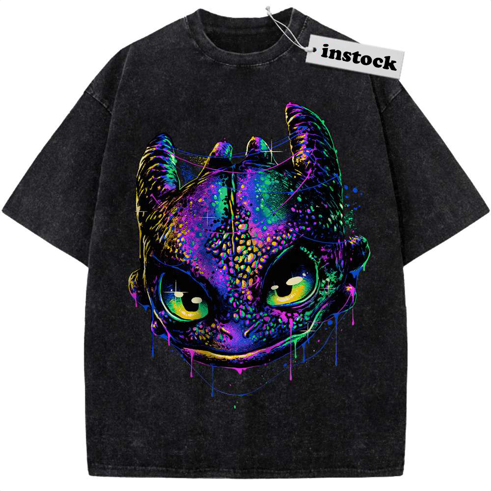 Toothless Shirt, Night Fury Shirt, How to Train Your Dragon Shirt, Animated Shirt, Vintage T-Shirt