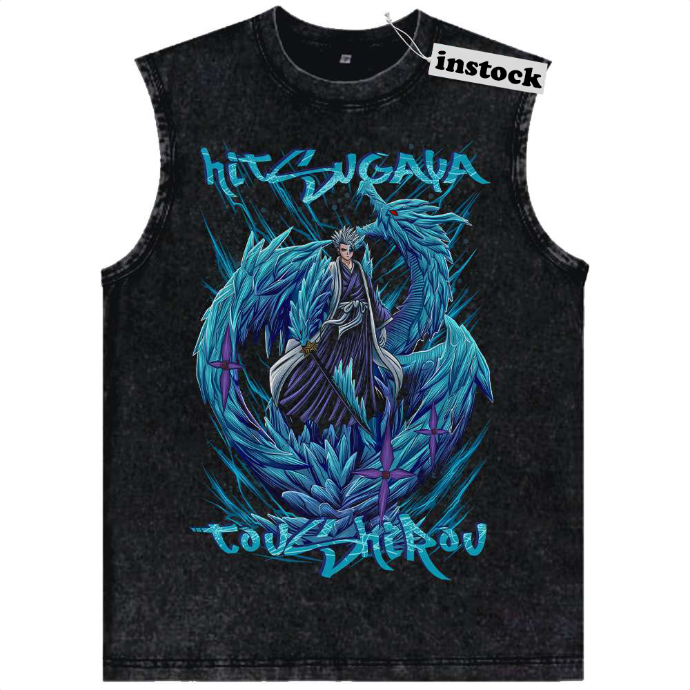 Toshiro Hitsugaya Tank Top, Bleach Tank Top, Anime Tank Top, Vintage Tank Top