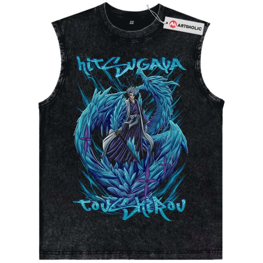Alternative view of Toshiro Hitsugaya Tank Top, Bleach Tank Top, Anime Tank Top, Vintage Tank Top