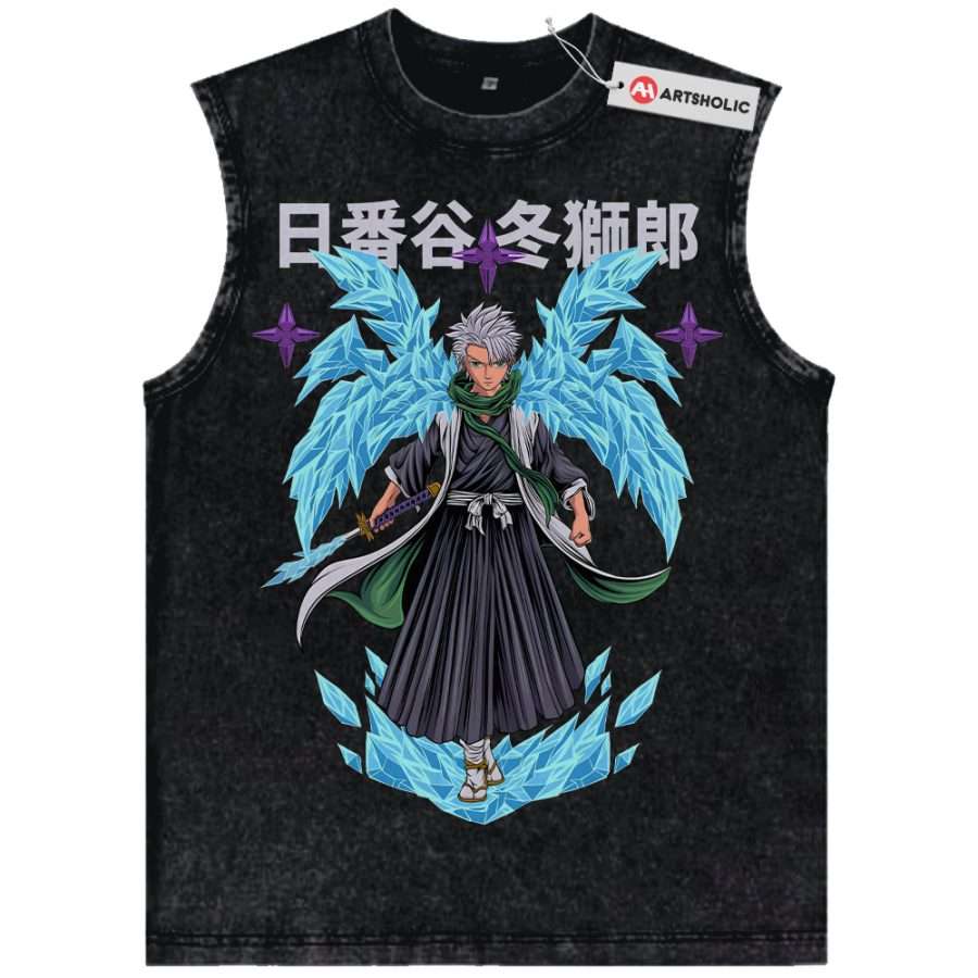Alternative view of Toshiro Hitsugaya Tank Top, Bleach Tank Top, Anime Tank Top, Vintage Tank Top