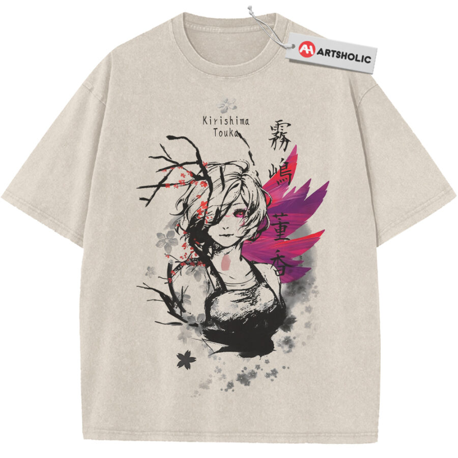 Alternative view of Touka Kirishima Shirt, Tokyo Ghoul Shirt, Anime Shirt, Vintage Tee