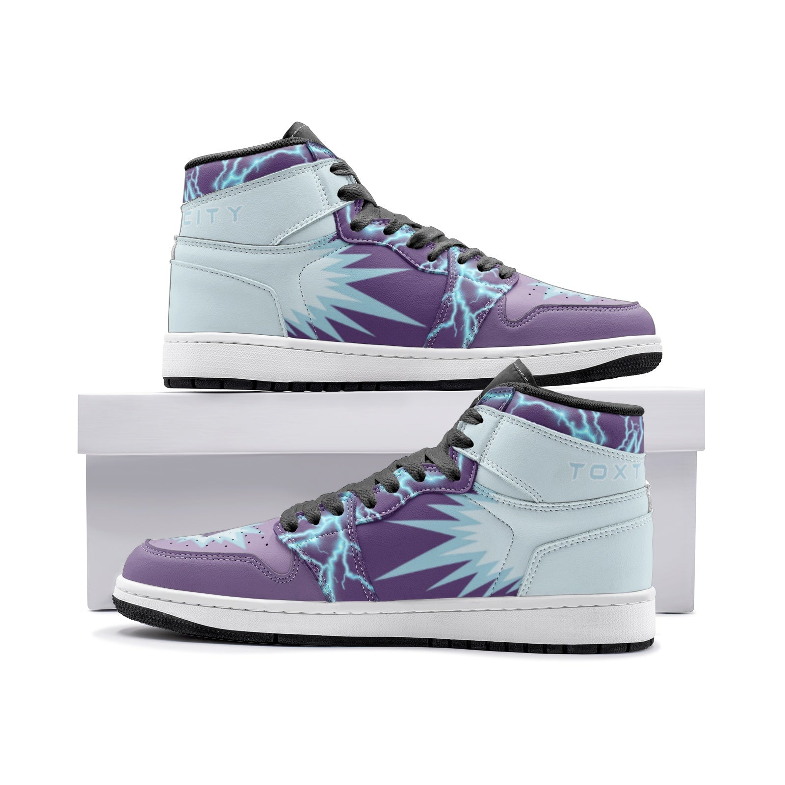 Toxtricity Pokemon V2 Custom Sneaker Mid 1 Basketball Shoes - Otaku Hall