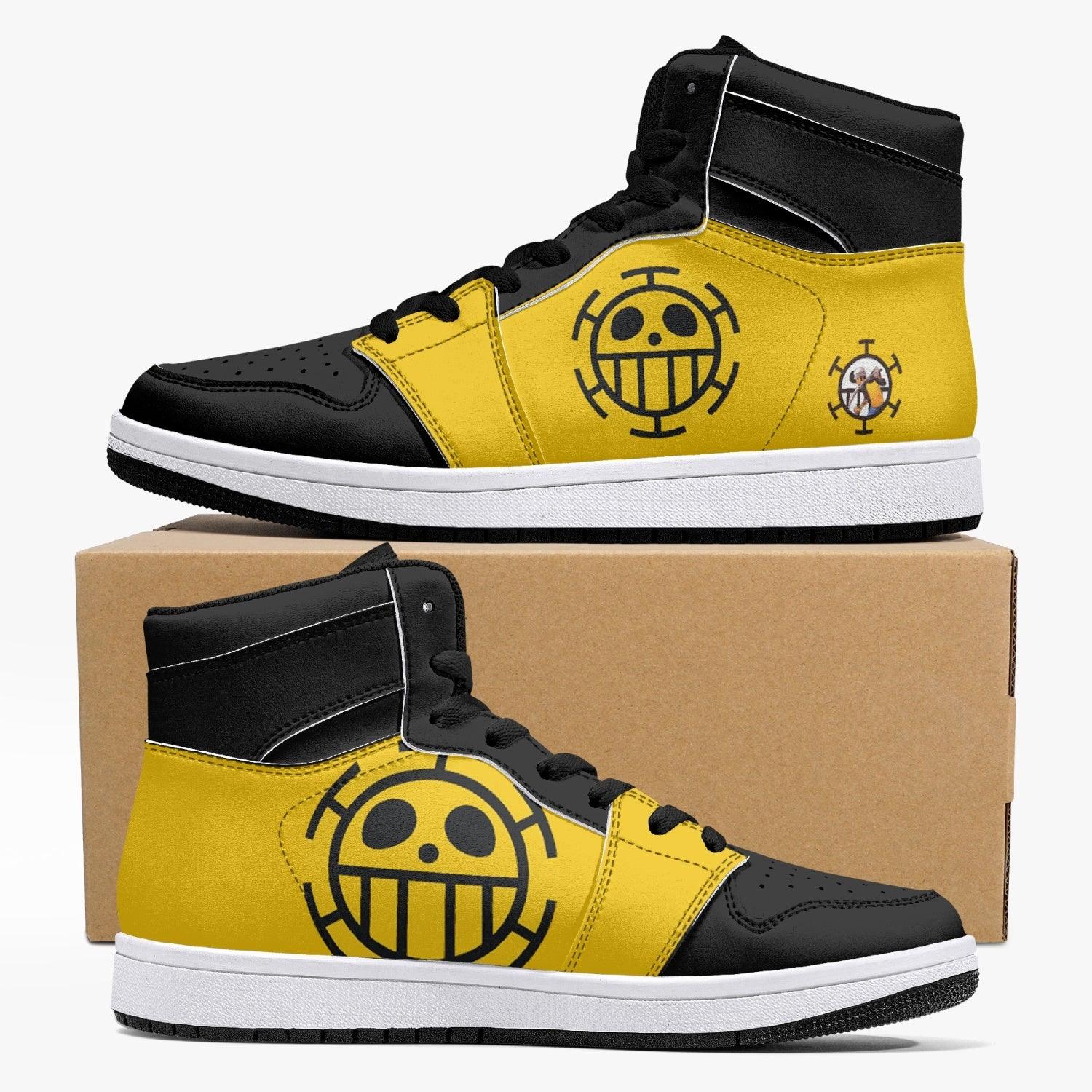 Trafalgar D. Water Law One Piece Custom Sneaker Mid 1 Basketball Shoes - Otaku Hall
