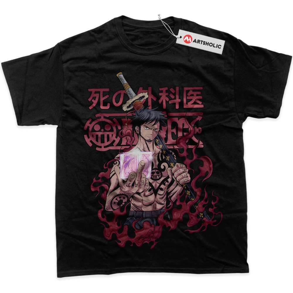 Alternative view of Trafalgar D Water Law Shirt, One Piece Shirt, Anime Shirt, Graphic T-Shirt