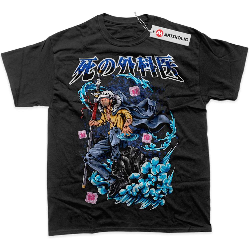 Alternative view of Trafalgar D Water Law Shirt, One Piece Shirt, Anime Shirt, Graphic T-Shirt