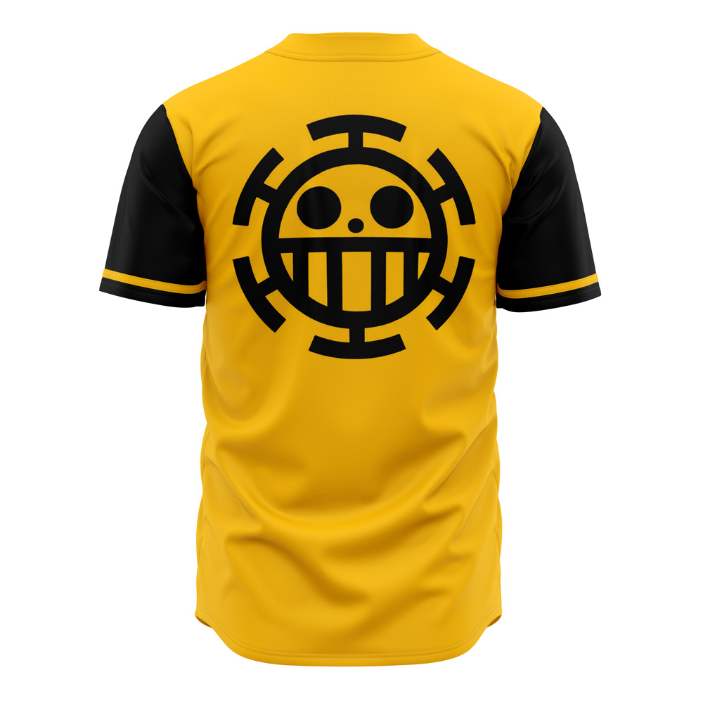 Alternative view of Trafalgar Law One Piece Custom Baseball Jersey - Otaku Hall