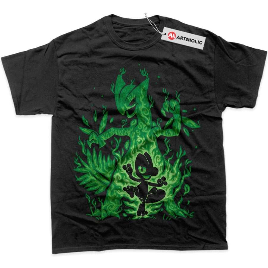 Alternative view of Treecko Shirt, Sceptile Shirt, Pokemon Shirt, Anime Shirt, Graphic T-Shirt