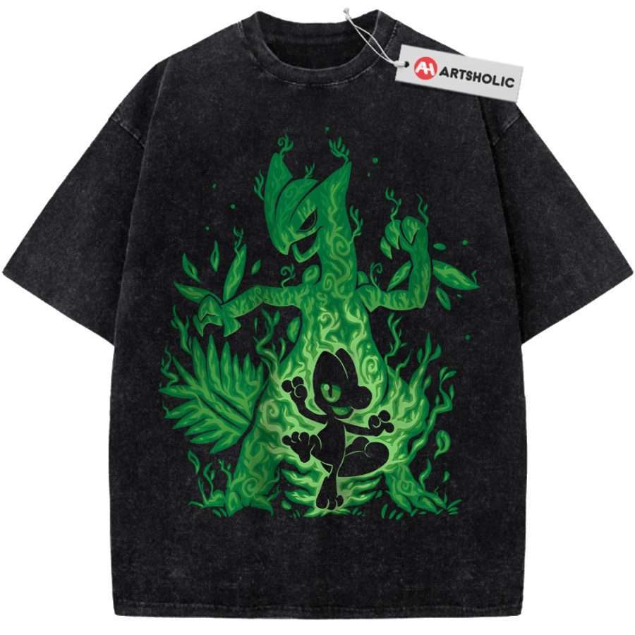Alternative view of Treecko Shirt, Sceptile Shirt, Pokemon shirt, Anime Shirt, Vintage T-Shirt