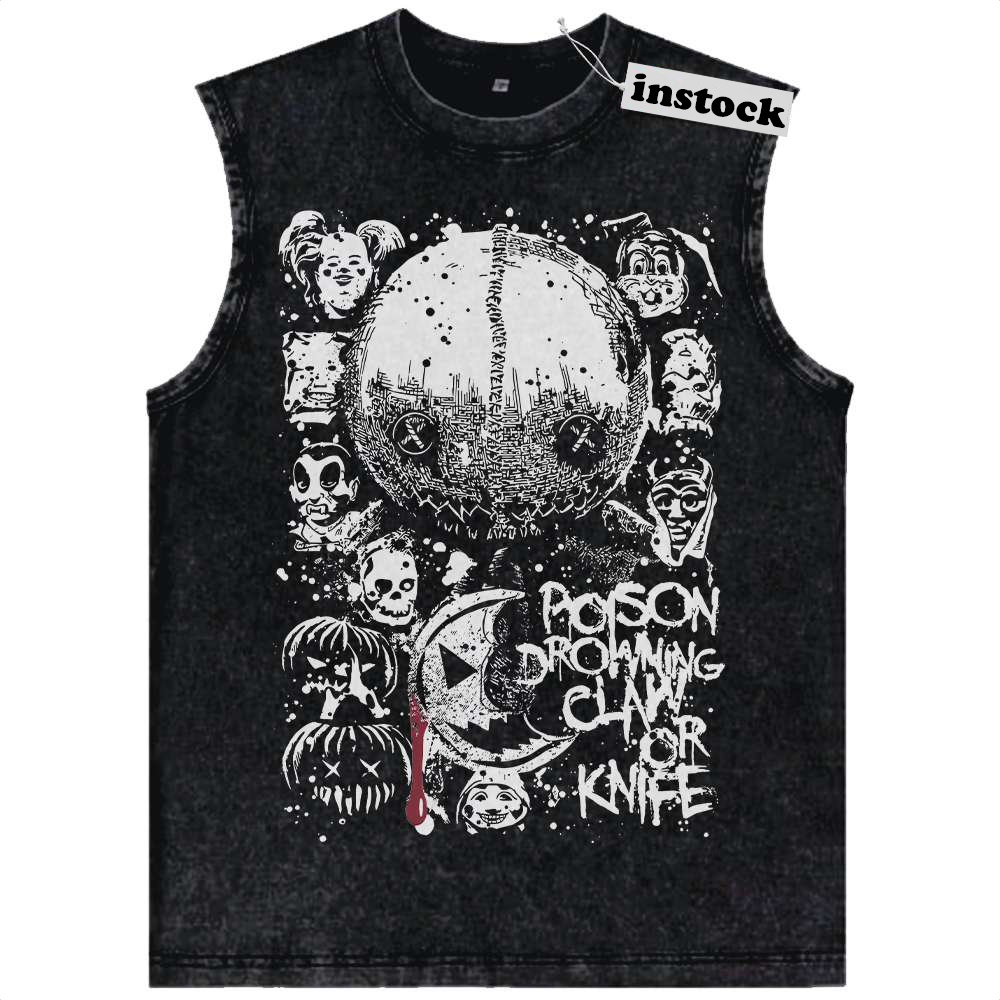 Trick 'r Treat Tank Top, Halloween Tank Top, Horror Movie Tank Top, Vintage Tank Top
