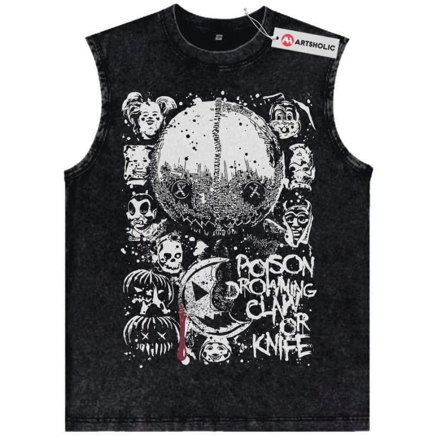 Alternative view of Trick 'r Treat Tank Top, Halloween Tank Top, Horror Movie Tank Top, Vintage Tank Top