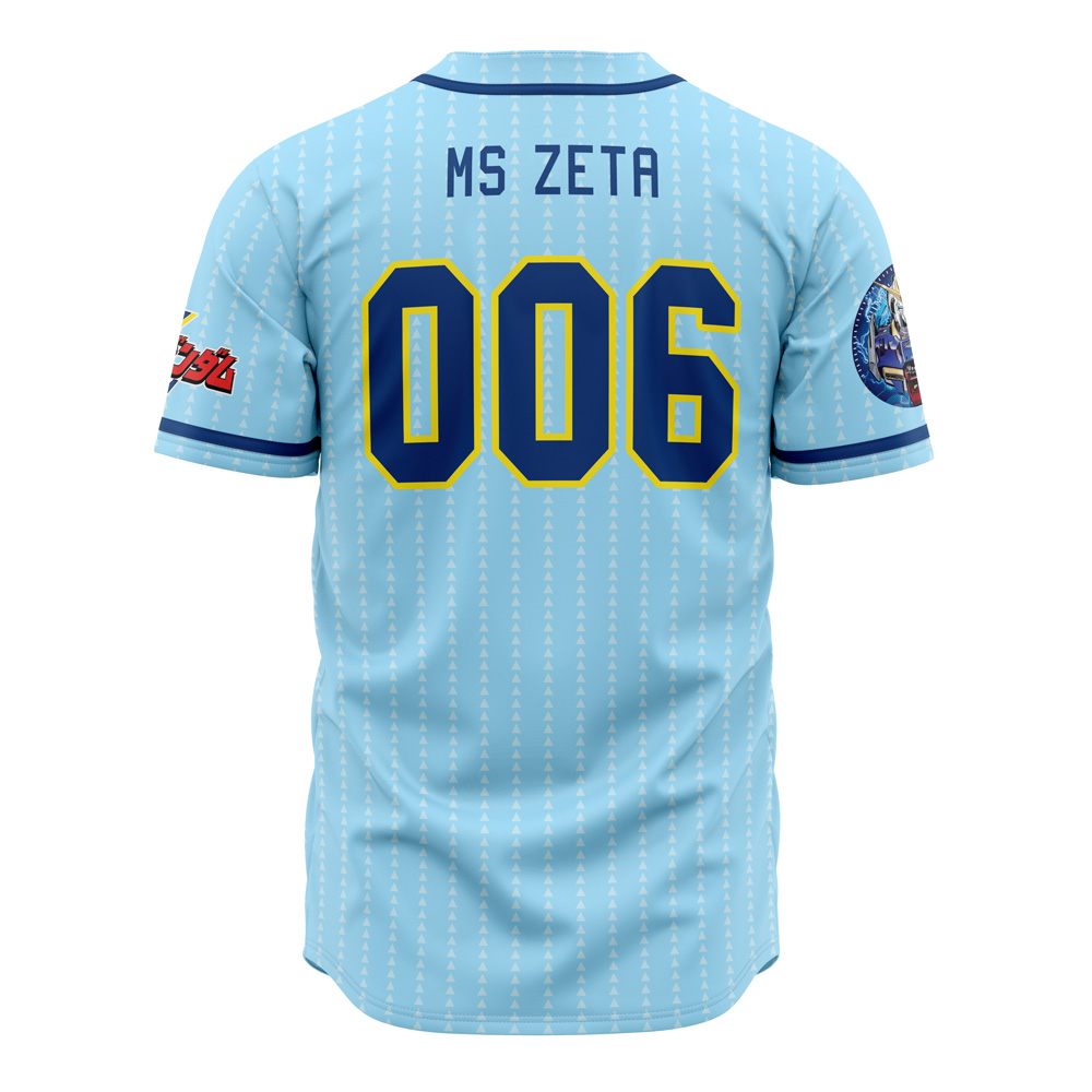 Alternative view of Trippy Abstract Gundam Custom Baseball Jersey - Otaku Hall