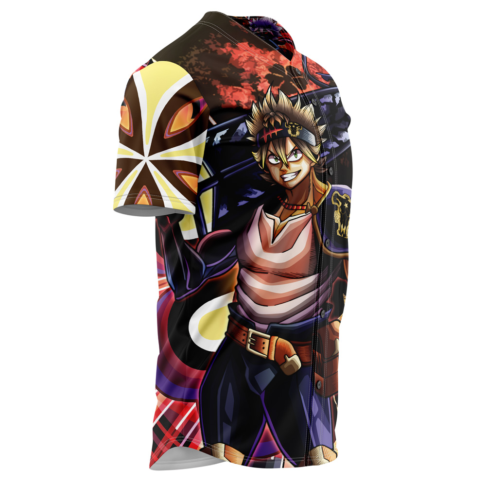Alternative view of Trippy Asta x Liebe Black Clover Baseball Jersey Without Piping