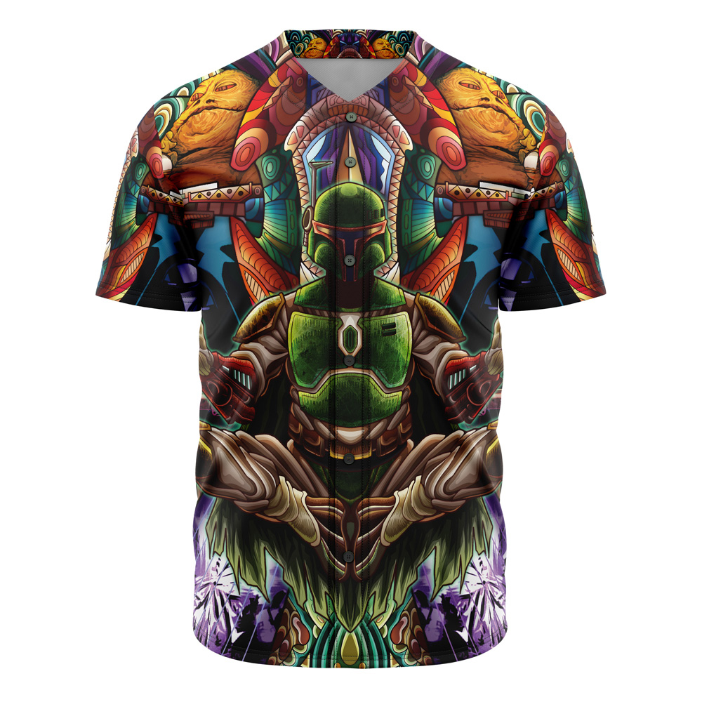 Trippy Boba Fett Star Wars Custom Baseball Jersey - Otaku Hall