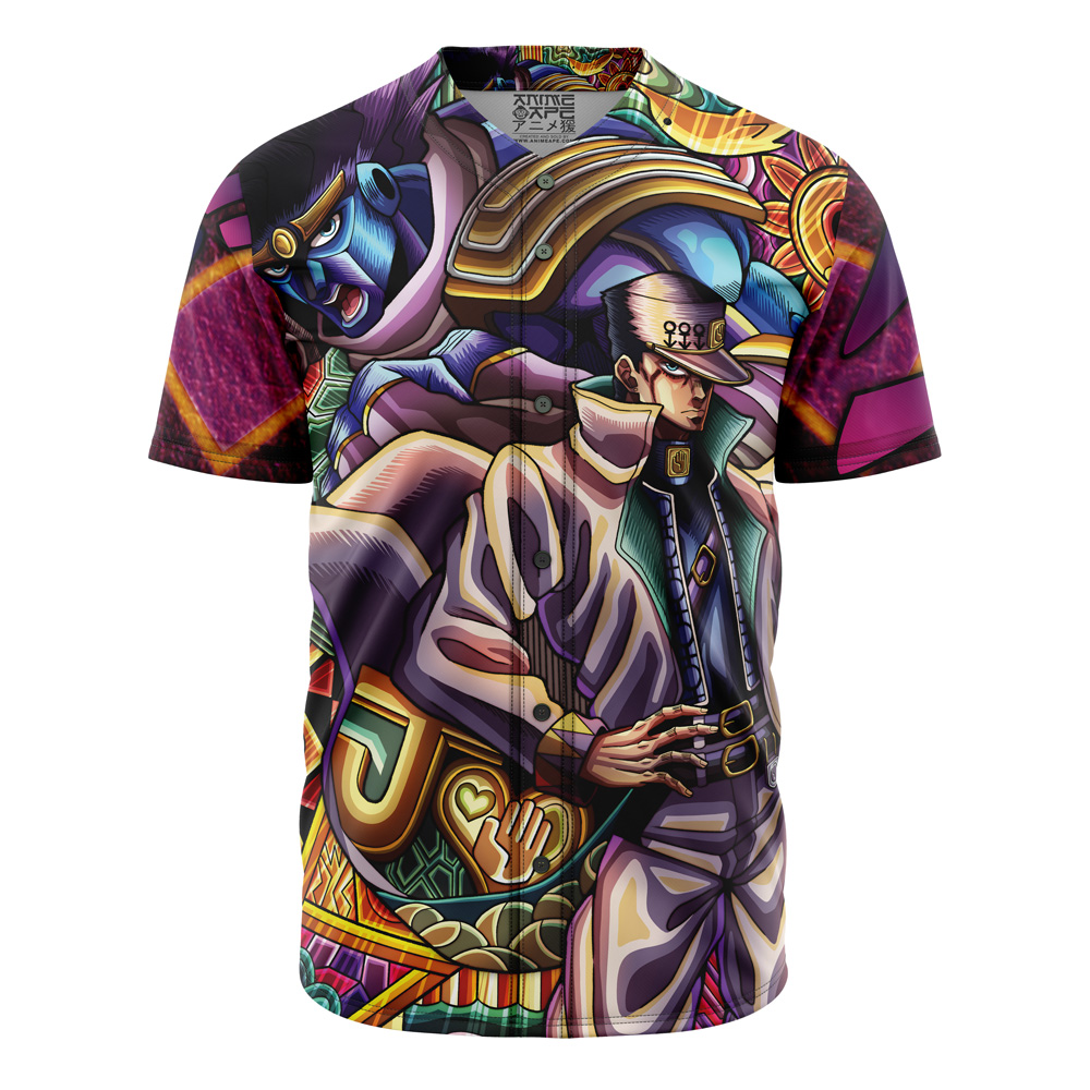 Trippy Jotaro Kujo JoJo's Bizarre Adventure Baseball Jersey Without Piping