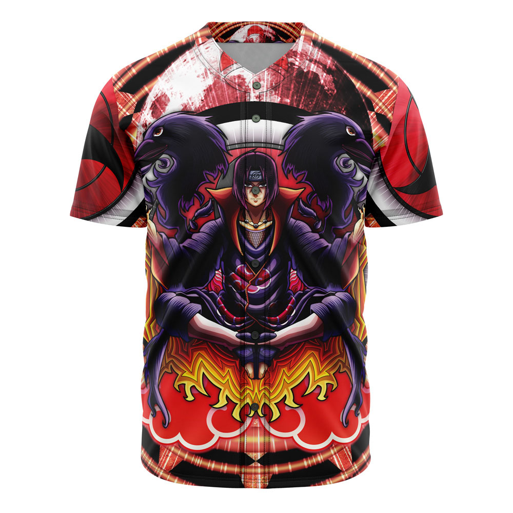 Trippy Meditating Itachi Akatsuki Naruto Custom Baseball Jersey - Otaku Hall