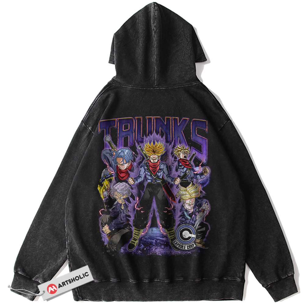 Trunks Hoodie, Dragon Ball Hoodie, DBZ Hoodie, Anime Hoodie, Vintage Hoodie