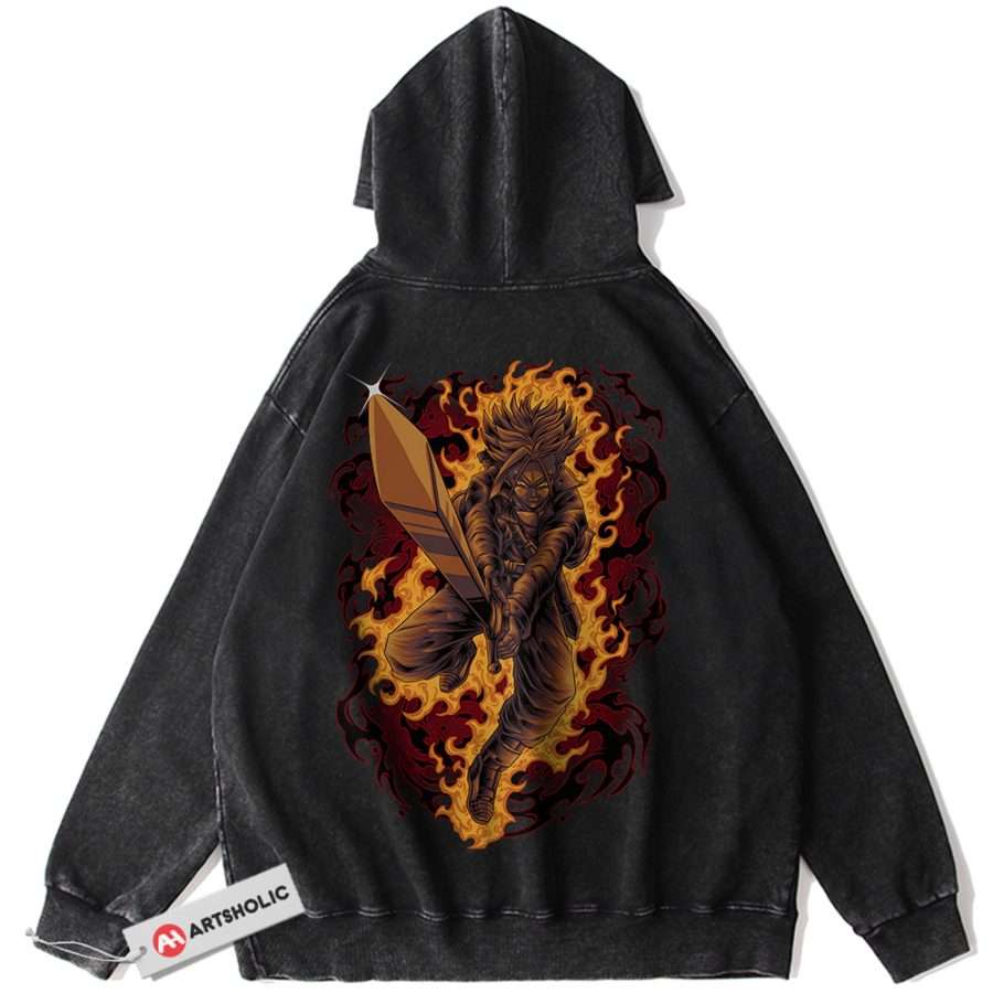 Alternative view of Trunks Hoodie, Dragon Ball Z Hoodie, DBZ Hoodie, Anime Hoodie, Vintage Hoodie