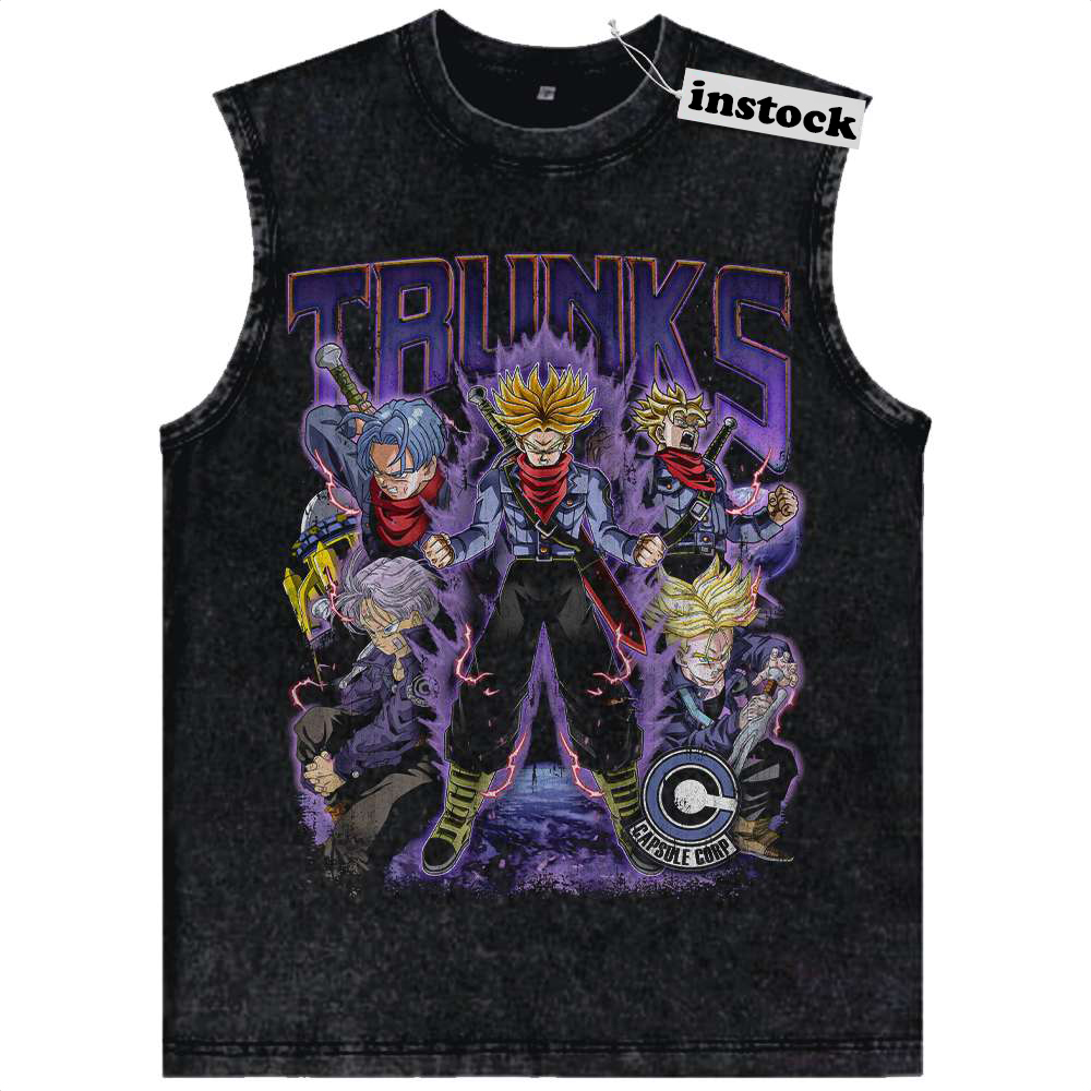 Trunks Tank Top, Dragon Ball Tank Top, DBZ Tank Top, Anime Tank Top, Vintage Tank Top