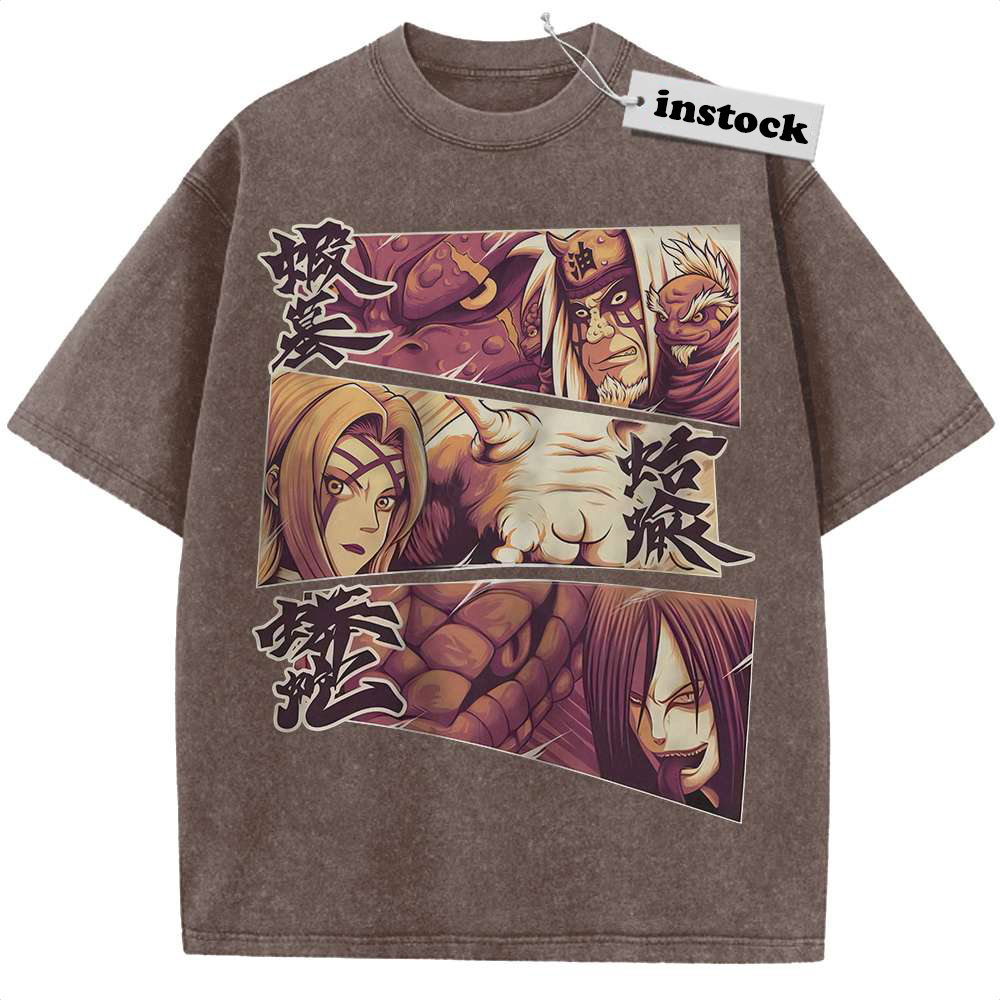 Tsunade Shirt, Jiraiya Shirt, Orochimaru Shirt, Anime Shirt, Vintage T-Shirt