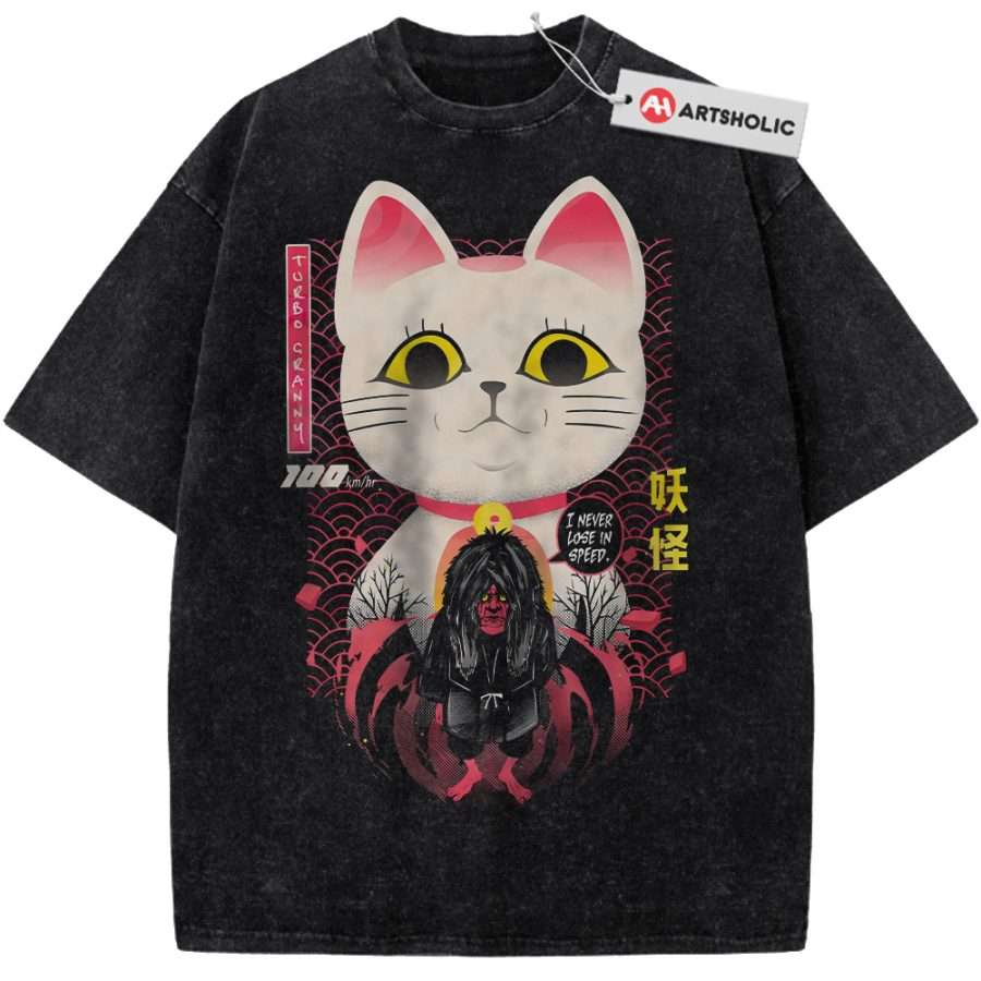 Alternative view of Turbo Granny Shirt, Dandadan Shirt, Anime Shirt, Vintage T-Shirt