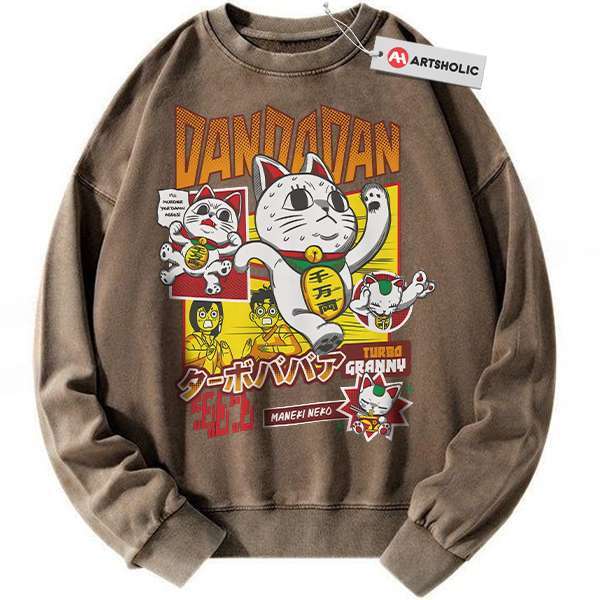 Alternative view of Turbo Granny Sweatshirt, Dandadan Sweatshirt, Anime Sweatshirt, Vintage Sweater
