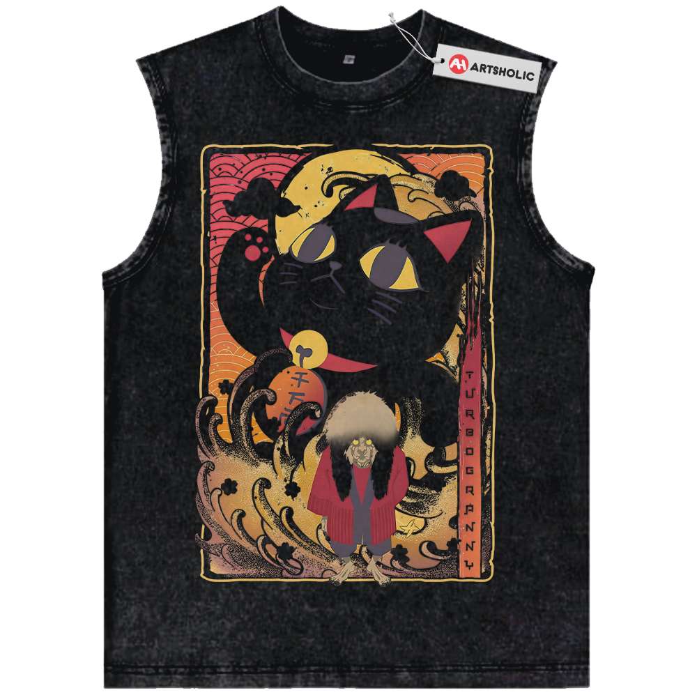 Turbo Granny Tank Top, Dandadan Tank Top, Anime Tank Top, Vintage Tank Top