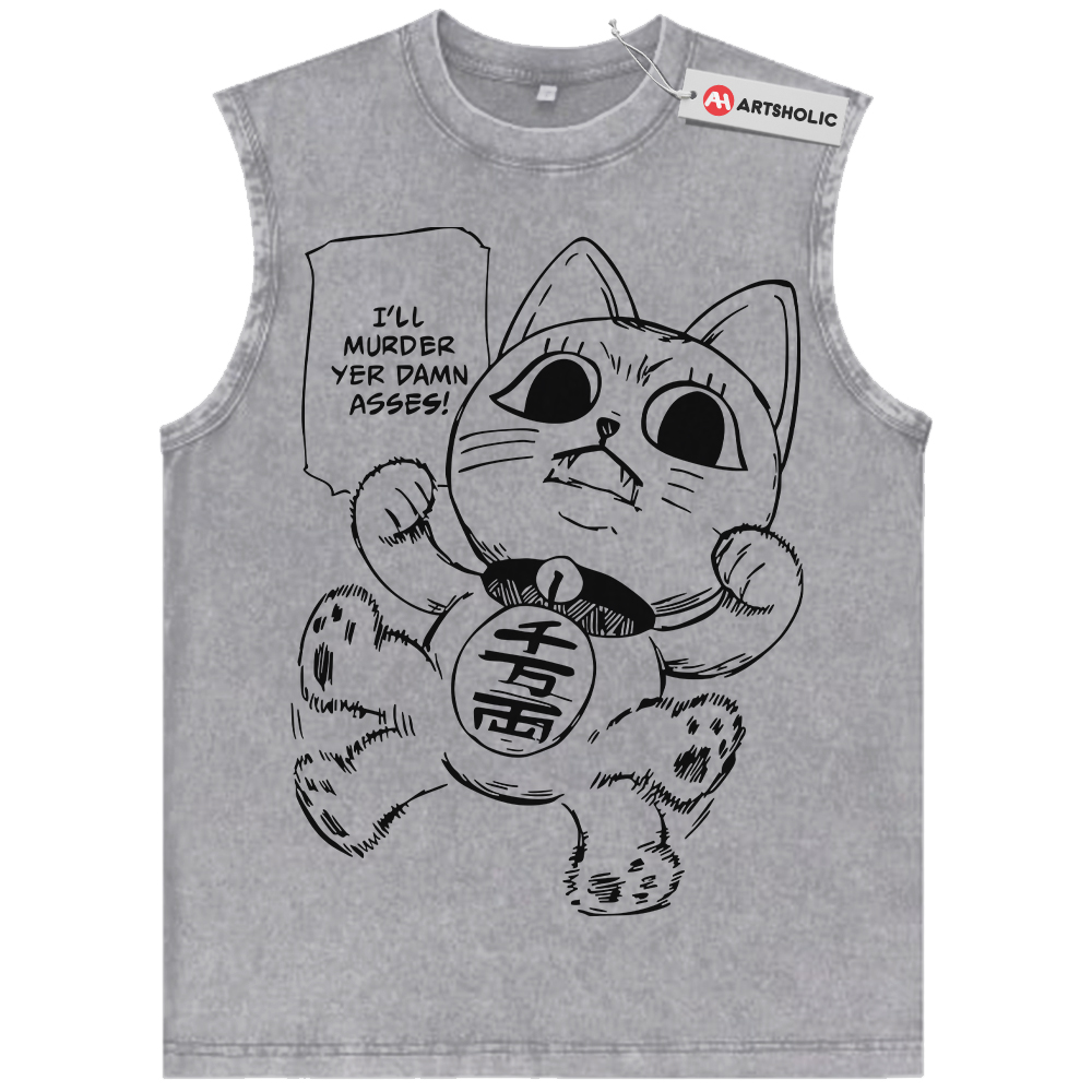 Alternative view of Turbo Granny Tank Top, Dandadan Tank Top, Anime Tank Top, Vintage Tank Top