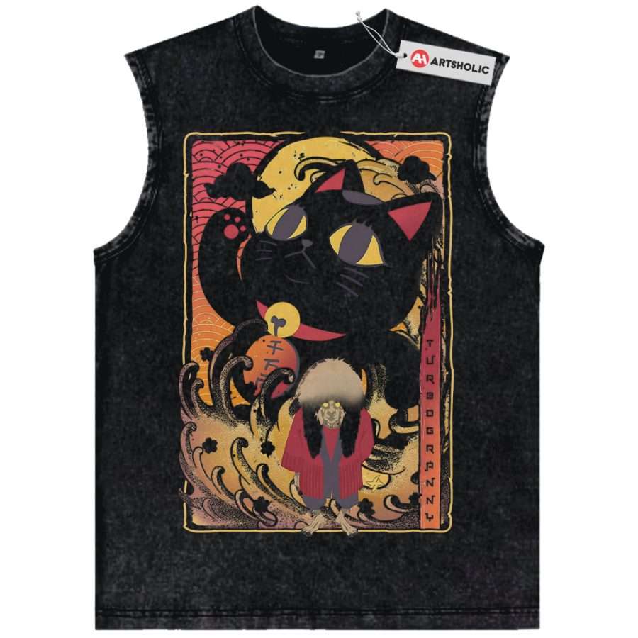 Alternative view of Turbo Granny Tank Top, Dandadan Tank Top, Anime Tank Top, Vintage Tank Top