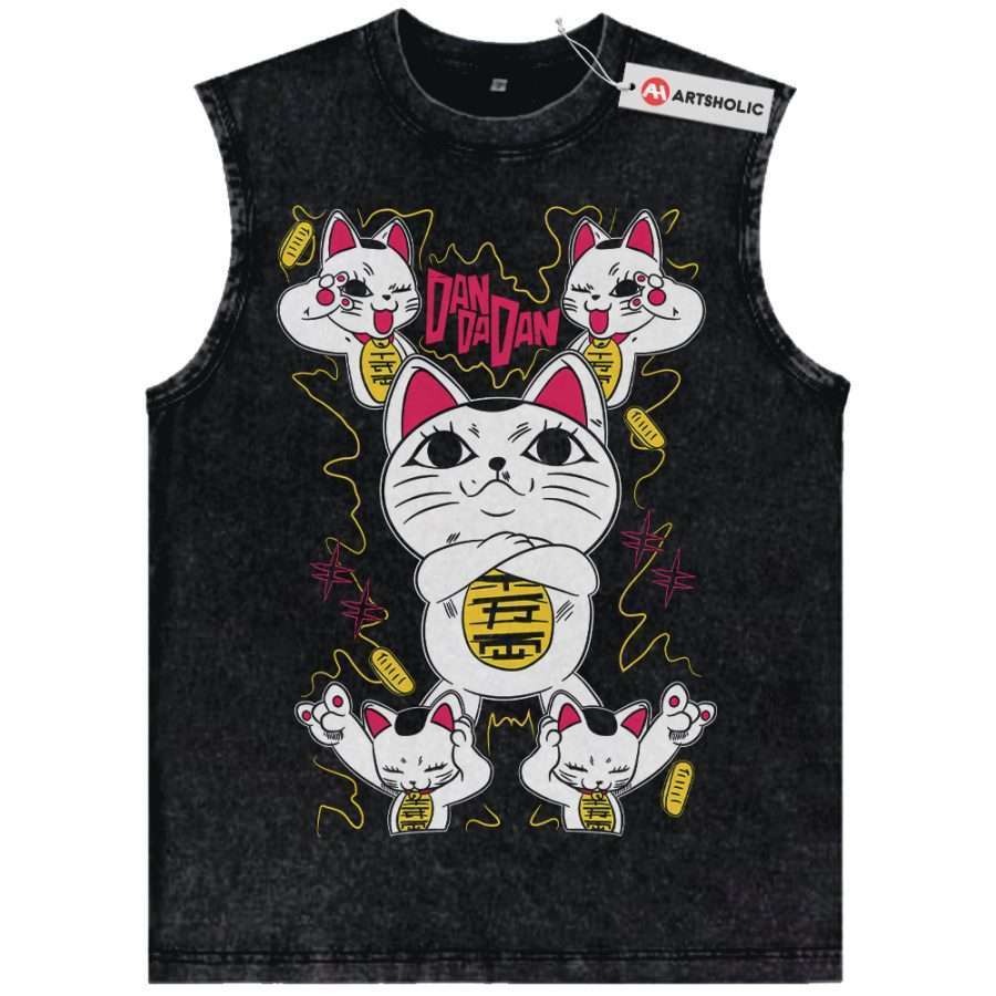 Alternative view of Turbo Granny Tank Top, Dandadan Tank Top, Anime Tank Top, Vintage Tank Top