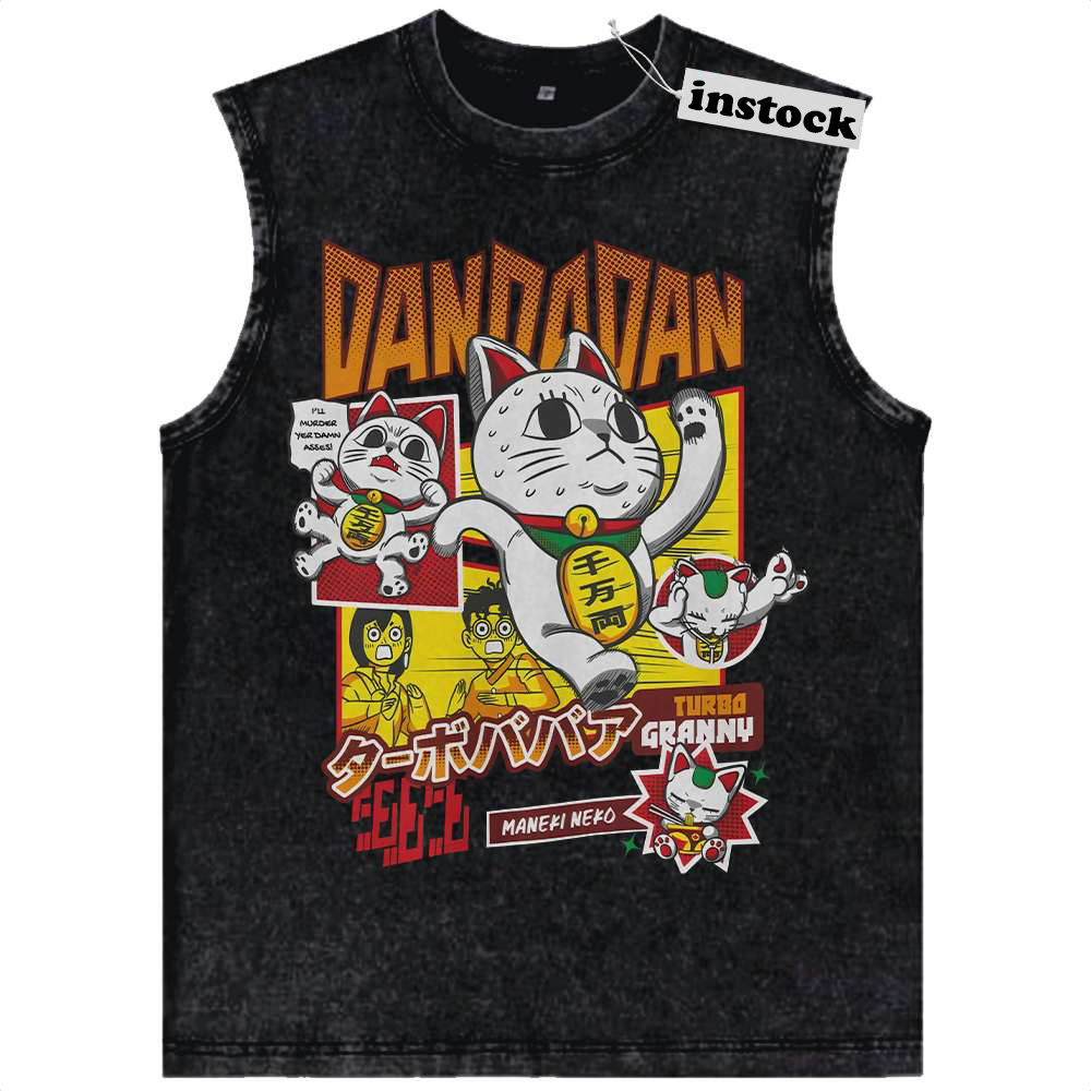 Turbo Granny Tank Top, Dandadan Tank Top, Anime Tank Top, Vintage Tank Top