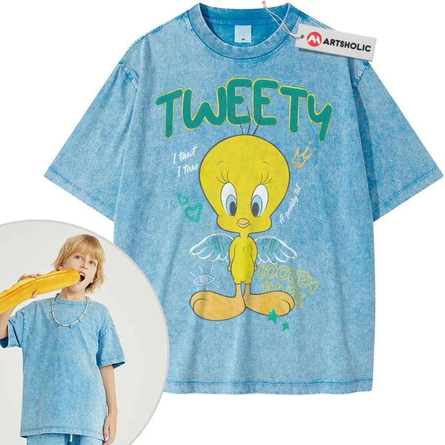 Tweety Shirt For Kids, Looney Tunes Shirt For Kids, Cartoon Shirt For Kids, Vintage T-Shirt For Kids - Image 8