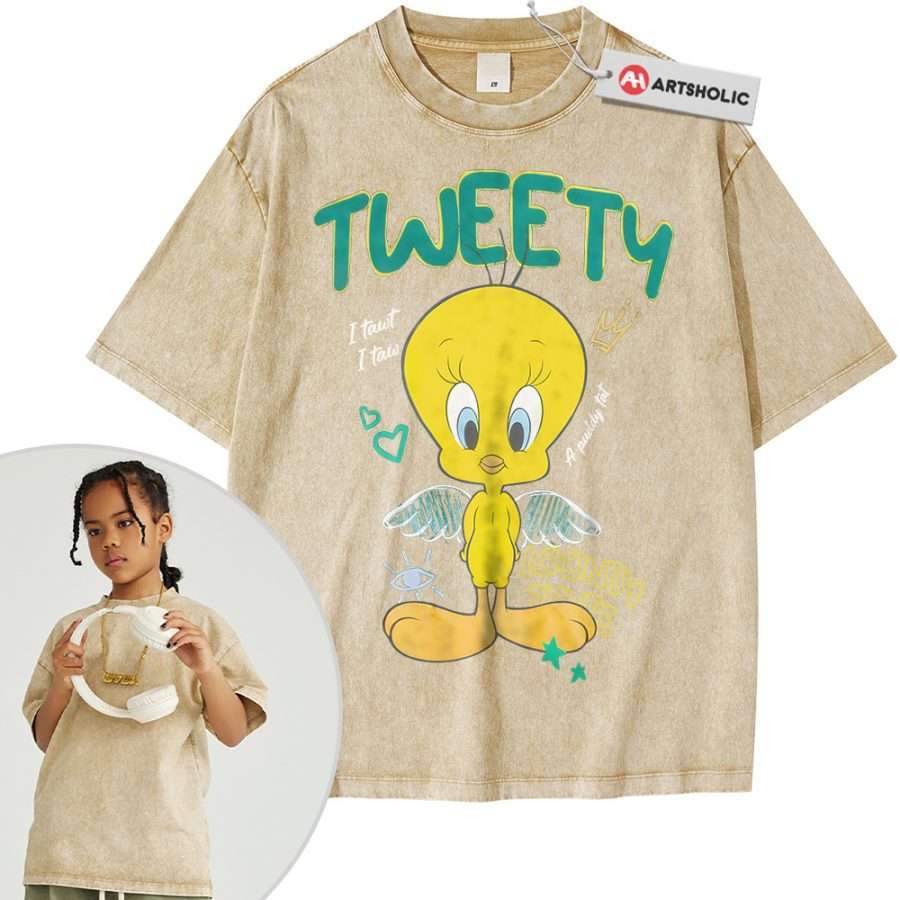Tweety Shirt For Kids, Looney Tunes Shirt For Kids, Cartoon Shirt For Kids, Vintage T-Shirt For Kids - Image 12