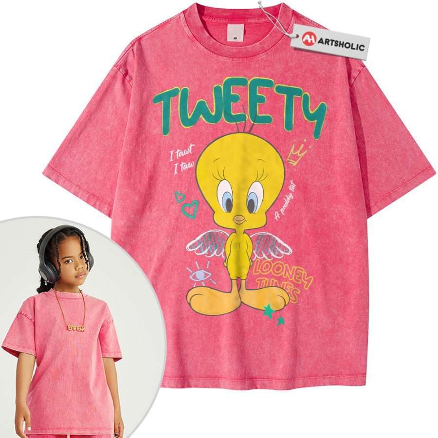 Tweety Shirt For Kids, Looney Tunes Shirt For Kids, Cartoon Shirt For Kids, Vintage T-Shirt For Kids - Image 10