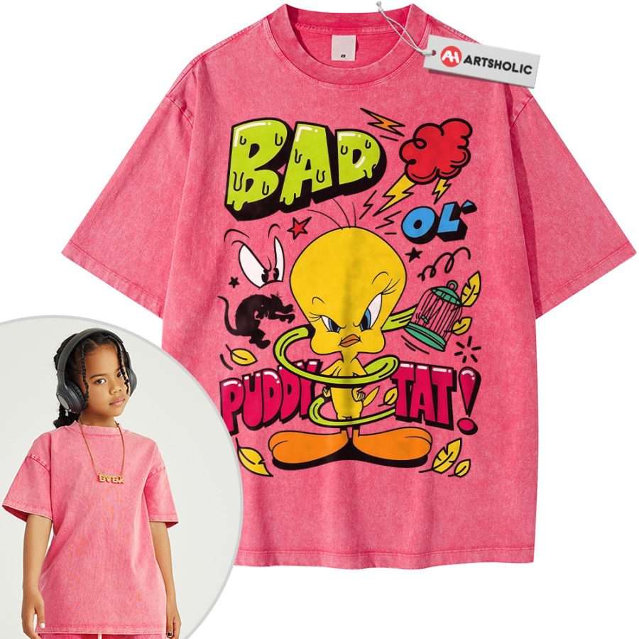 Tweety Shirt For Kids, Looney Tunes Shirt For Kids, Cartoon Shirt For Kids, Vintage Tee For Kids - Image 5