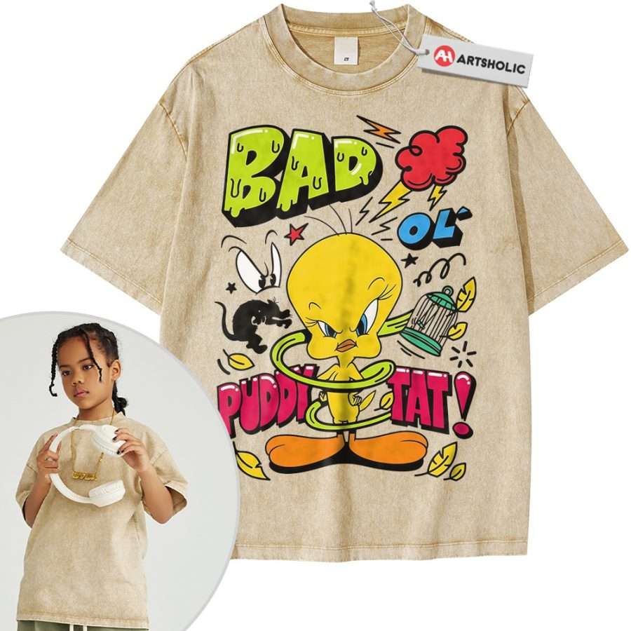 Tweety Shirt For Kids, Looney Tunes Shirt For Kids, Cartoon Shirt For Kids, Vintage Tee For Kids - Image 6