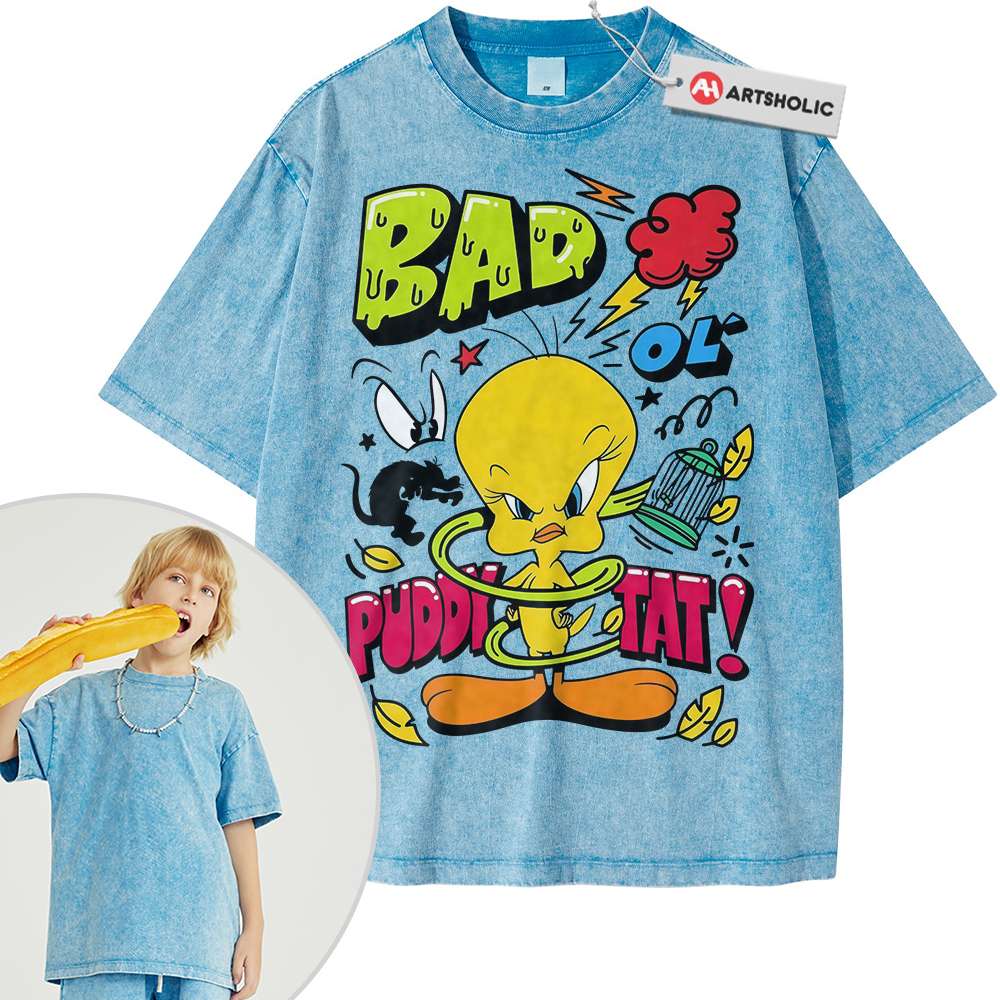 Alternative view of Tweety Shirt For Kids, Looney Tunes Shirt For Kids, Cartoon Shirt For Kids, Vintage Tee For Kids